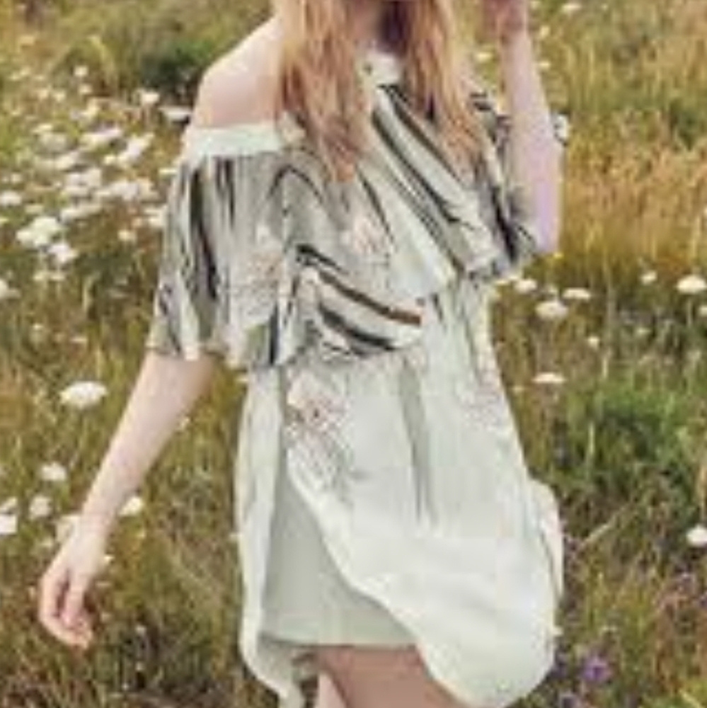 TED BAKER Floral Playsuit 3 Sage Green Orchid Piper WILLOW Romper 8/10 M